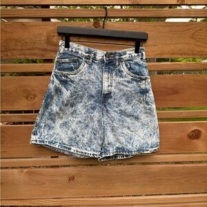 Chic Blue Jean Shorts High-Waisted Vintage